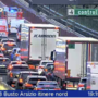 Le code e i mezzi dei vigili del fuoco visti dalle webcam di Autostrade per l'Italia Le code e i mezzi dei vigili del fuoco visti dalle webcam di Autostrade per l'Italia