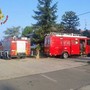 I vigili del fuoco impegnati nelle ricerche