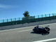 La moto coinvolta nell'incidente sull'autostrada (foto tratta da IlSaronno.it)
