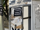 Gli adesivi trovati a Saronno