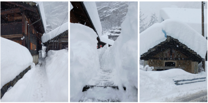 Le foto di Macugnaga postate da NaturalMeteo in questa domenica 15 marzo: impressionanti
