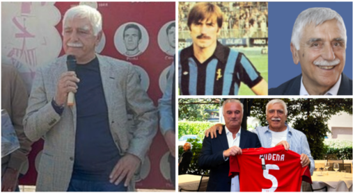 Lele Andena a sinistra con il microfono durante l'inaugurazione di Piazzale Anastasi giovedì scorso davanti al Franco Ossola, sopra a destra con la maglia dell'Atalanta e sotto omaggiato con la "5" da Massimo Foghinazzi al raduno delle vecchie glorie di fine settembre alla Schiranna Lele Andena a sinistra con il microfono durante l'inaugurazione di Piazzale Anastasi giovedì scorso davanti al Franco Ossola, sopra a destra con la maglia dell'Atalanta e sotto omaggiato con la "5" da Massimo Foghinazzi al raduno delle vecchie glorie di fine settembre alla Schiranna