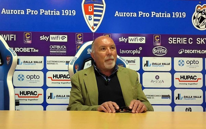 Sandro Turotti oggi in sala stampa dello stadio Carlo Speroni