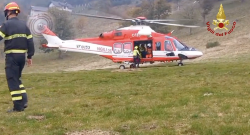 Cercatore di funghi si perde nei boschi di Quarna Sotto: recuperato dal Drago di Malpensa