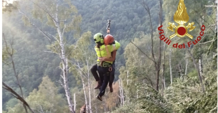 Sei scout francesi in difficoltà sul San Primo: li recuperano i vigili del fuoco