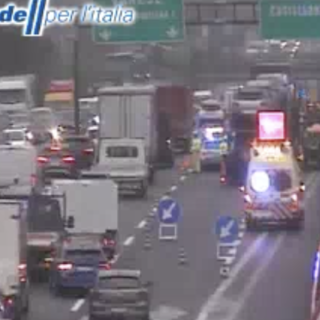 L'incidente visto dalle webcam di Autostrade per l'Italia