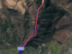 Il tratto dell'incidente sulla ss233 segnato in rosso su Google Maps: la prova delle code