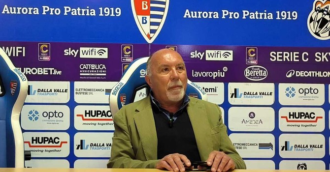 Sandro Turotti oggi in sala stampa dello stadio Carlo Speroni