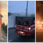 Da sinistra: l'incendio a Busto, l'intervento a Cassano e l'auto in fiamme a Varese Da sinistra: l'incendio a Busto, l'intervento a Cassano e l'auto in fiamme a Varese