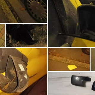 I danni provocati dai vandali (foto tratta da IlSaronno.it)