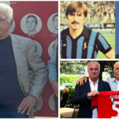 Lele Andena a sinistra con il microfono durante l'inaugurazione di Piazzale Anastasi giovedì scorso davanti al Franco Ossola, sopra a destra con la maglia dell'Atalanta e sotto omaggiato con la "5" da Massimo Foghinazzi al raduno delle vecchie glorie di fine settembre alla Schiranna Lele Andena a sinistra con il microfono durante l'inaugurazione di Piazzale Anastasi giovedì scorso davanti al Franco Ossola, sopra a destra con la maglia dell'Atalanta e sotto omaggiato con la "5" da Massimo Foghinazzi al raduno delle vecchie glorie di fine settembre alla Schiranna