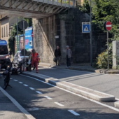 Foto diffusa dal MAV di uno degli incidenti di oggi in viale Belforte