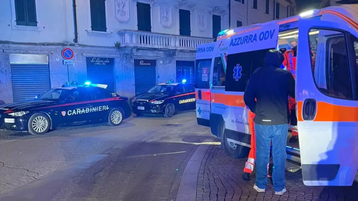 Rissa in via Monti venerdì sera a Saronno (foto tratta da IlSaronno.it)