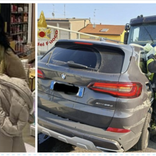 A sinistra: la dottoressa Stefania Onolfo. A destra: i soccorsi al lavoro sui mezzi dopo l'incidente A sinistra: la dottoressa Stefania Onolfo. A destra: i soccorsi al lavoro sui mezzi dopo l'incidente