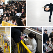 Il cuore di Varese per il pattinaggio e per i campioni della nazionale giapponese (Foto Roberto Galbiati)