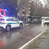 L'auto ribaltata a Saronno (foto tratta da IlSaronno.it) L'auto ribaltata a Saronno (foto tratta da IlSaronno.it)