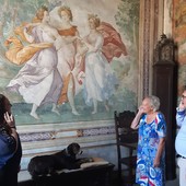 La consegna delle audioguide al Castello di Somma Lombardo