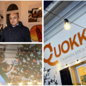 L'inaugurazione di QuokkaLab e il brindisi tra Max Laudadio e il prefetto di Varese Salvatore Pasquariello