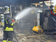 L'intervento dei vigili del fuoco a Samarate