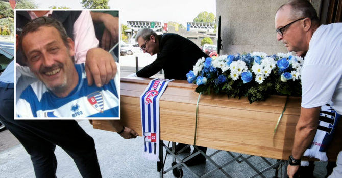 VIDEO. L’ultimo saluto a Sergio Marra tra i colori biancoblù: «Sarai sempre parte della nostra famiglia» VIDEO. L’ultimo saluto a Sergio Marra tra i colori biancoblù: «Sarai sempre parte della nostra famiglia»