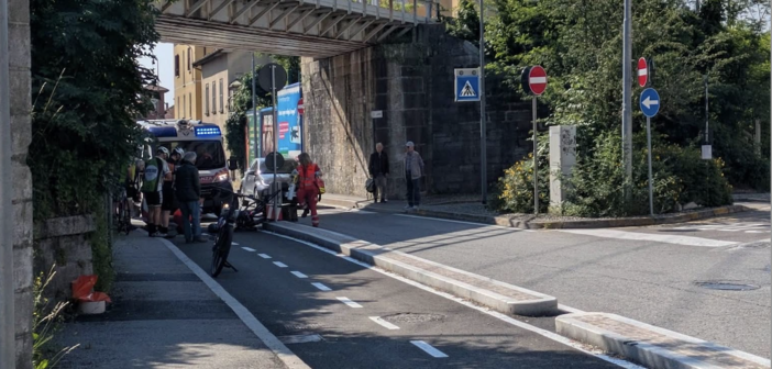Foto diffusa dal MAV di uno degli incidenti di oggi in viale Belforte Foto diffusa dal MAV di uno degli incidenti di oggi in viale Belforte