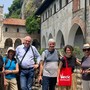 I giornalisti tedeschi all'Eremo di Santa Caterina del Sasso a Leggiuno
