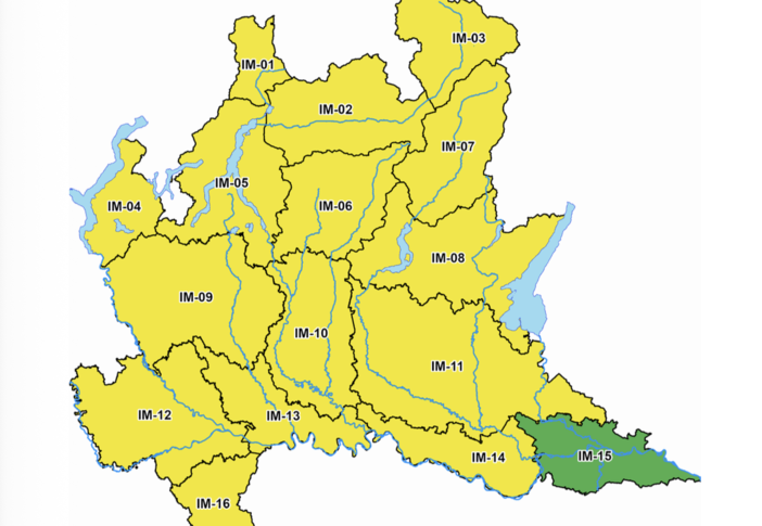 La mappa con l'allerta gialla della Protezione civile per temporali tra oggi e domani su quasi tutta la Lombardia La mappa con l'allerta gialla della Protezione civile per temporali tra oggi e domani su quasi tutta la Lombardia