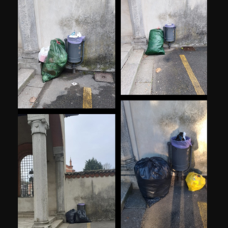 Rifiuti abbandonati a Gazzada Schianno