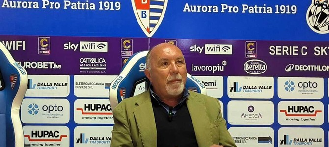 Sandro Turotti oggi in sala stampa dello stadio Carlo Speroni