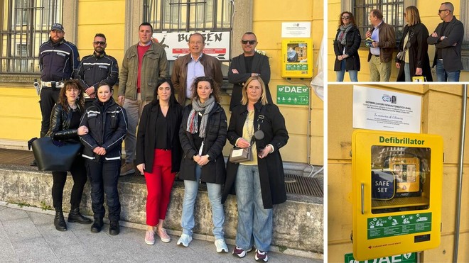 Tradate, un defibrillatore in Piazza Mazzini: il dono dell’associazione “Eleonora Cocchia - Vivere a Colori”