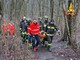 L'intervento di soccorso dei vigili del fuoco nei boschi di Turate L'intervento di soccorso dei vigili del fuoco nei boschi di Turate