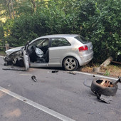 Le immagini dell'incidente stradale avvenuto sulla provinciale a Ternate Le immagini dell'incidente stradale avvenuto sulla provinciale a Ternate