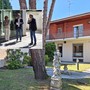 La residenza di via Catullo, nel riquadro Paola Magistrelli, Ettore Mazzucchelli, Emanuele Antonelli