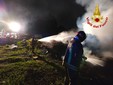 L'intervento dei vigili del fuoco in via Giotto a Tradate