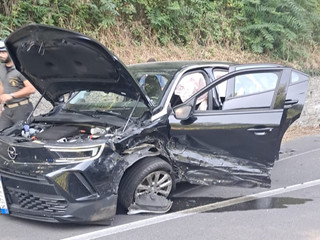 Le immagini dell'incidente stradale avvenuto sulla provinciale a Ternate Le immagini dell'incidente stradale avvenuto sulla provinciale a Ternate