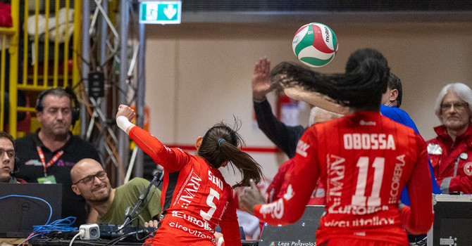 Una Uyba stanca e senza energie cede nettamente a Bergamo (3-0)