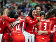 Uyba-Bergamo 3-2. La festa delle farfalle (foto Lega Pallavolo Serie A Femminile) Uyba-Bergamo 3-2. La festa delle farfalle (foto Lega Pallavolo Serie A Femminile)