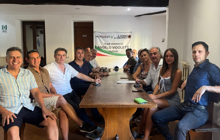 La riunione del Team Vannacci Vidoletti di Varese