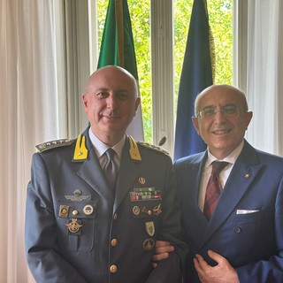 Il comandante provinciale della Guardia di Finanza di Varese Giuseppe Coppola con il Prefetto Salvatore Pasquariello