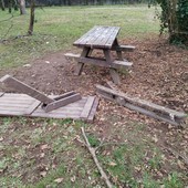 Rho, vandalismi al parco di via Monte Nevoso
