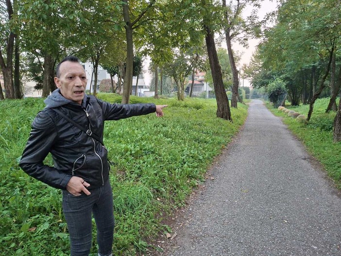 Vincenzo Zingarelli alle montagnette, il punto, allora incolto, in cui racconta di essersi nascosto dal suo aguzzino