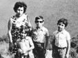 Enrica con i figli