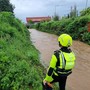 Il torrente a Cantù dov'è caduto un uomo nella giornata del 16 maggio: le ricerche sono ancora in corso