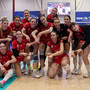 Vittoria Futura dopo un'altra maratona di cinque set con Roma (credit foto Futura Volley Giovani/Gianluigi Rossi)