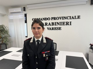 Il maggiore Menga, comandante della Compagnia di Saronno