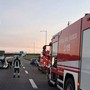 I vigili del fuoco sul luogo dell'incidente I vigili del fuoco sul luogo dell'incidente