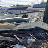 I danni del vento di ieri in via Astico I danni del vento di ieri in via Astico