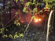 I vigili del fuoco in azione a Casale Litta