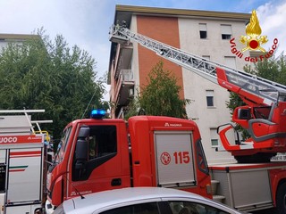 L'intervento in via Torino a Cassano