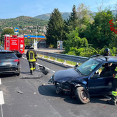 Le immagini incidente di questa mattina sulla Sp1 a Gavirate